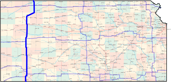 Kansas Cross-State Bicycle Route - North-South Western Route