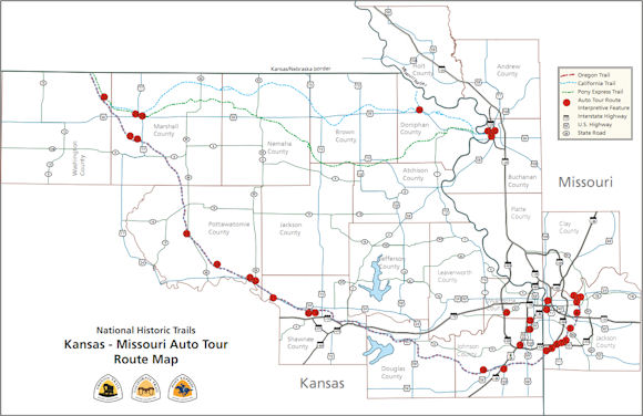 Pony Express Trail Kansas Map
