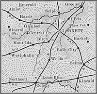 Anderson County, Kansas 1899 Map