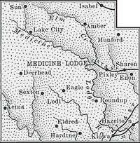 Barber County, Kansas 1899 Map