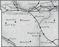 Cloud County, Kansas 1899 Map