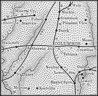 Cherokee County, Kansas 1899 Map