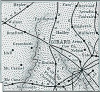 Crawford County, Kansas 1899 Map