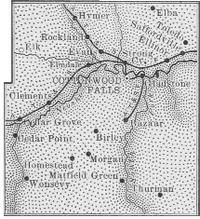 Chase County, Kansas 1899 Map