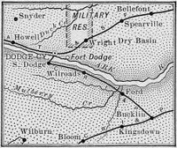 Ford County, Kansas 1899 Map