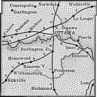 Franklin County, Kansas 1899 Map