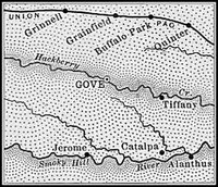 Gove County, Kansas 1899 Map