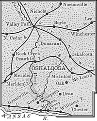 Jefferson County, Kansas 1899 Map
