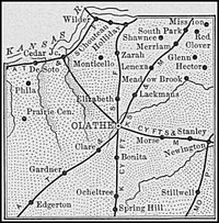 Johnson County, Kansas 1899 Map
