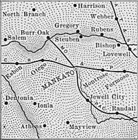 Jewell County, Kansas 1899 Map