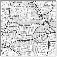 Linn County, Kansas 1899 Map