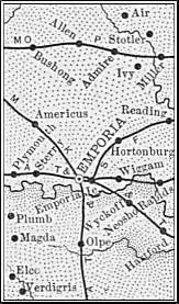 Lyon County, Kansas 1899 Map