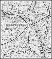 Montgomery County, Kansas 1899 Map