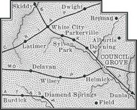 Morris County, Kansas 1899 Map