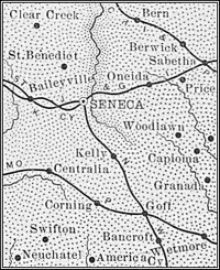 Nemaha County, Kansas 1899 Map