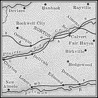 Norton County, Kansas 1899 Map