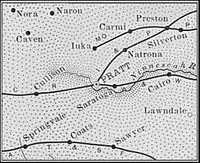 Pratt County, Kansas 1899 Map