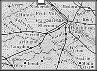 Reno County, Kansas 1899 Map