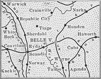 Republic County, Kansas 1899 Map