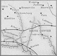 Smith County, Kansas 1899 Map