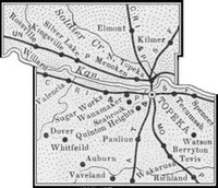 Shawnee County, Kansas 1899 Map