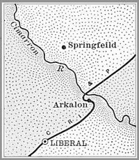 Seward County, Kansas 1899 Map