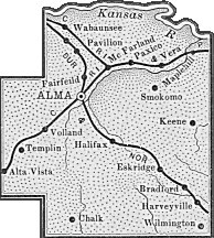 Wabaunsee County, Kansas 1899 Map