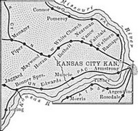 Wyandotte County, Kansas 1899 Map