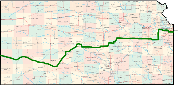 Kansas American Discovery Trail Bicycle Route
