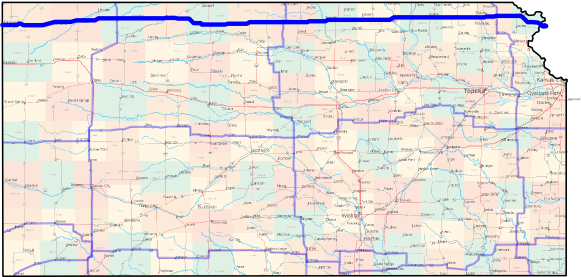 Kansas Cross-State Bicycle Route - East-West Northern Route