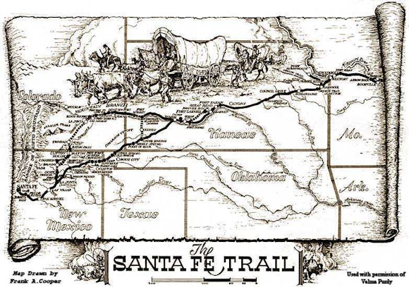 Santa Fe Trail Historic Map