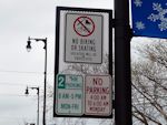 Pittsburg, KS No Bikes Sign
