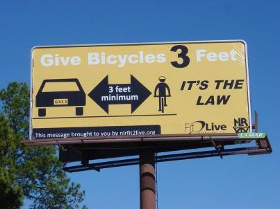 Arkansas 3-Foot Passing Law Billboard