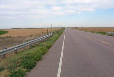 The Road Leaving Johnson City - Straight and Flat