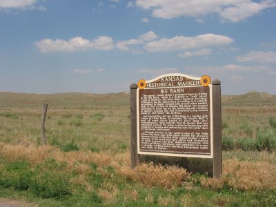 Kansas Historical Marker: Big Basin