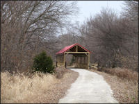 Covered Bridge on the Blue River Rail Trail