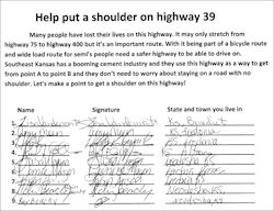 Kansas Highway 39 Petition