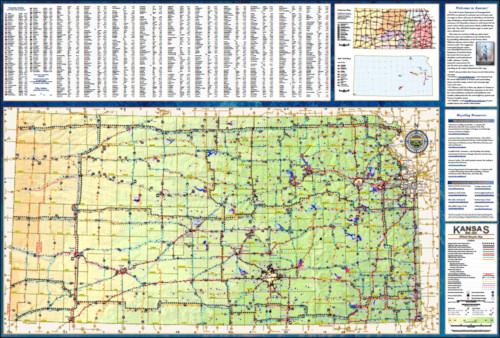 2012-2013 Kansas Bicycle Map, Page 1