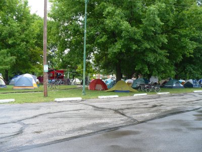 Tents at Sedalia's Liberty Park