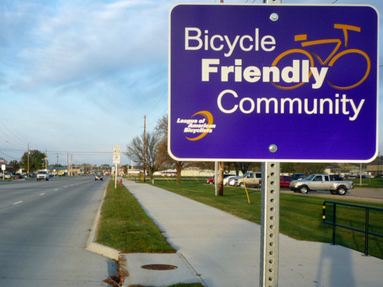 Manhattan: Bicycle Friendly Community Sign