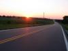 Sunrise leaving Burden, Kansas on Hwy 160.