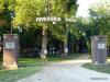 Neosho Falls Riverside Park - Entrance - This is entrance to Riverside Park. The left column reads 