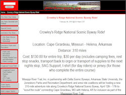 Crowley's Ridge National Scenic Byway Ride