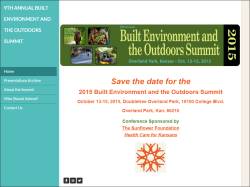 Kansas Built Environment and Outdoors Summit