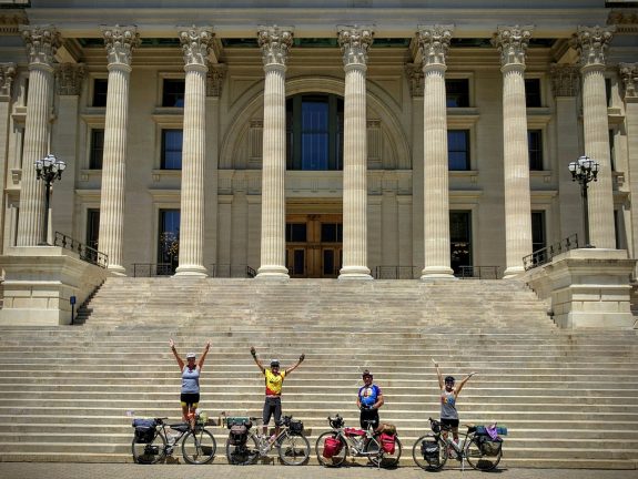 We biked to the capital!