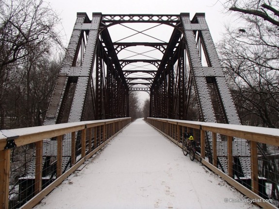 Elm Creek Bridge Snow