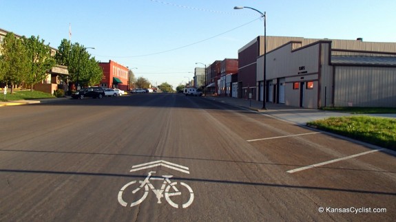 Iola Washington Avenue Sharrows