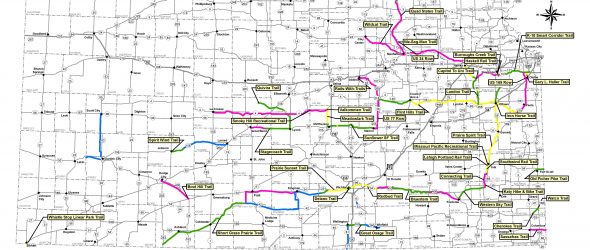 Kansas Rails-to-Trails Map 2019