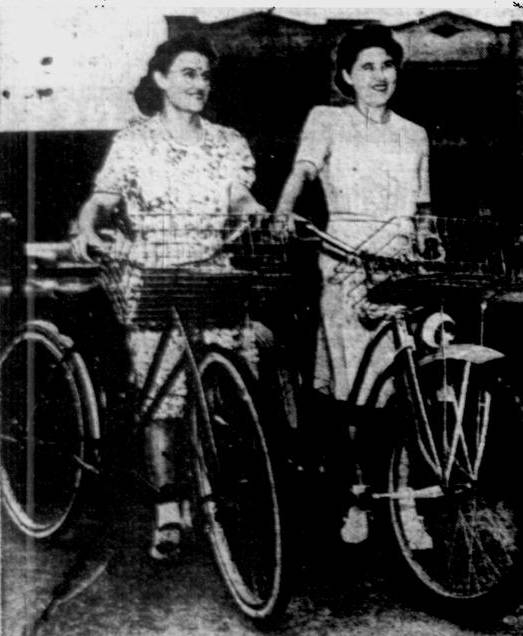 Miss Emma Franklin, 22 and her sister, Miss Laura Franklin, 29, of Burns, Kansas