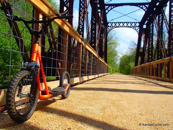 Kick-Biking on the Southwind Rail Trail